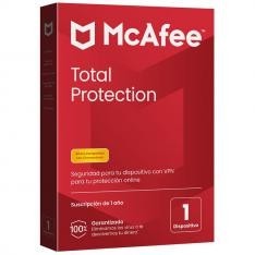 Antivirus mcafee total protection 1 dispositivo