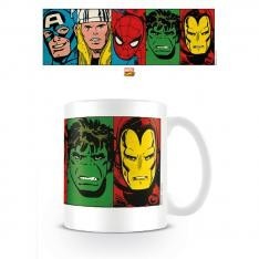 Taza desayuno pyramid marvel caras comic