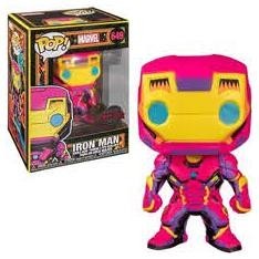 Funko pop marvel black light ironman