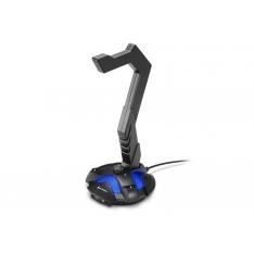 Soporte auriculares sharkoon x - rest 7.1 negro