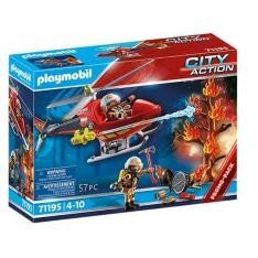 Playmobil helicoptero bomberos