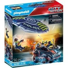 Playmobil policia paracaidas: persecucion del vehiculo