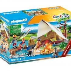 Playmobil familia acampada