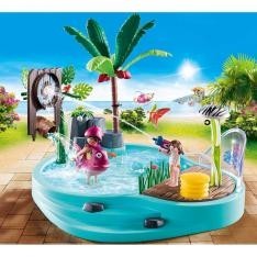 Playmobil piscina divertida con rociador agua