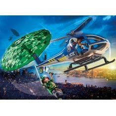 Playmobil ciudad helicoptero policia persecucion en