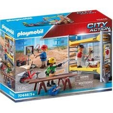 Playmobil andamio con obreros