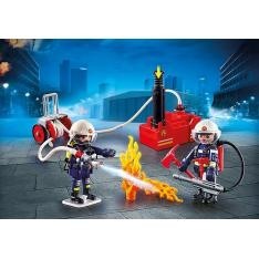 Playmobil ciudad accion -  bomberos con