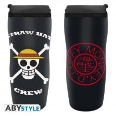 Taza viaje abystyle one piece logo