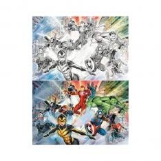 Puzzle rascar prime 3d marvel collage