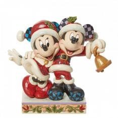 Figura enesco disney mickey & minnie