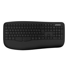 Phoenix k201 teclado ergonómico inalámbrico 2.4ghz