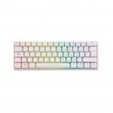 Teclado mecánico rgb mirage 60% blanco