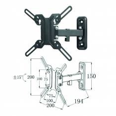 Soporte articulado pared phoenix tv monitor