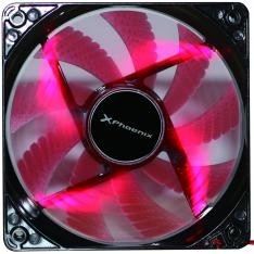 Ventilador auxiliar 12 cm rojo