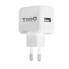 Cargador pared tooq usb 12w blanco