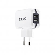 Cargador pared usb tooq tqwc - 11s02wt 2xusb