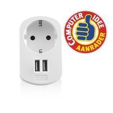 Cargador usb ewent 2 puertos 155w